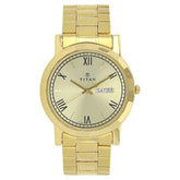 TITAN Champagne Dial Yellow Stainless Steel Strap Watch 1644YM03 / NS1644YM03
