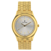 Titan Analog Silver Dial Stainless Steel Strap watch for Men 1648YM01