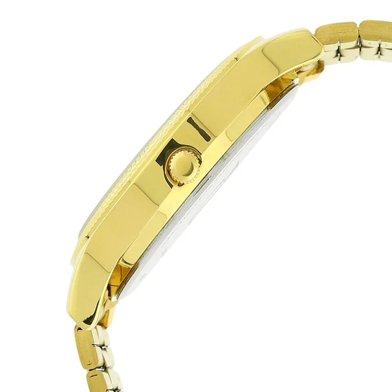 Titan Quartz Analog with Day and Date Golden Dial Watch for Men - 1650YM04 - KRISHNA WATCH COMPANY