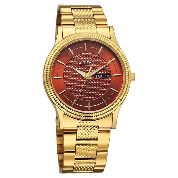 Titan Karishma Wedding Edit Quartz Analog Watch For Men - 1650YM12 - KRISHNA WATCH COMPANY