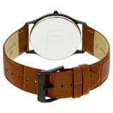 Titan Edge Brown Dial Leather Strap Watch NN1683NL01 (DE639)