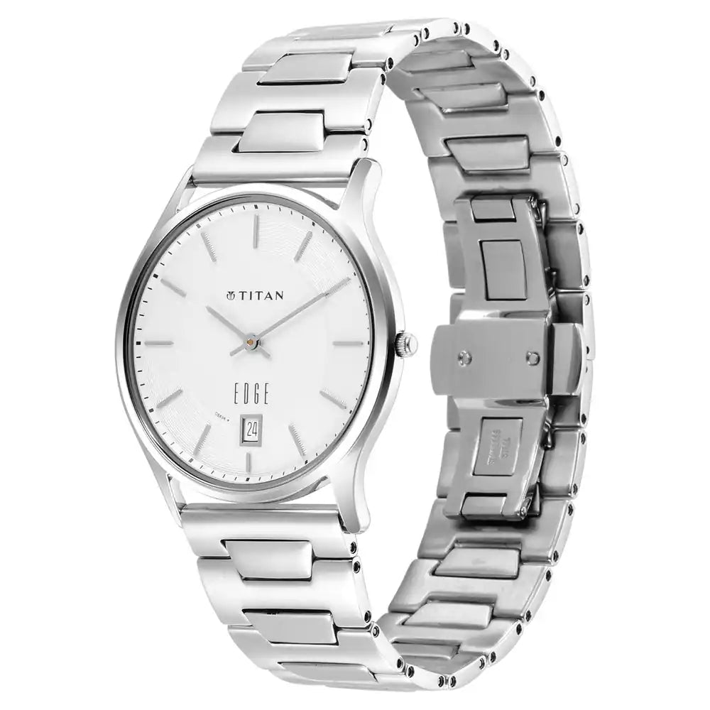 Titan Edge Metal Analog Watch - For Men NS1683SM01 - KRISHNA WATCH COMPANY