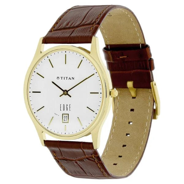Titan Edge Analog with Date Watch for Men 1683yl01 - KRISHNA WATCH COMPANY