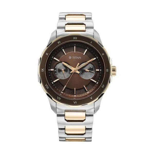 Titan Regalia Opulent Two-Eye Multifunction Watch For Men 1688km10
