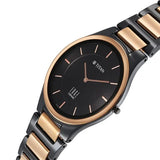 Titan Edge Ceramic Midnight Gold - Slimmest Ceramic Analog Watch NP1696KC01 - KRISHNA WATCH COMPANY