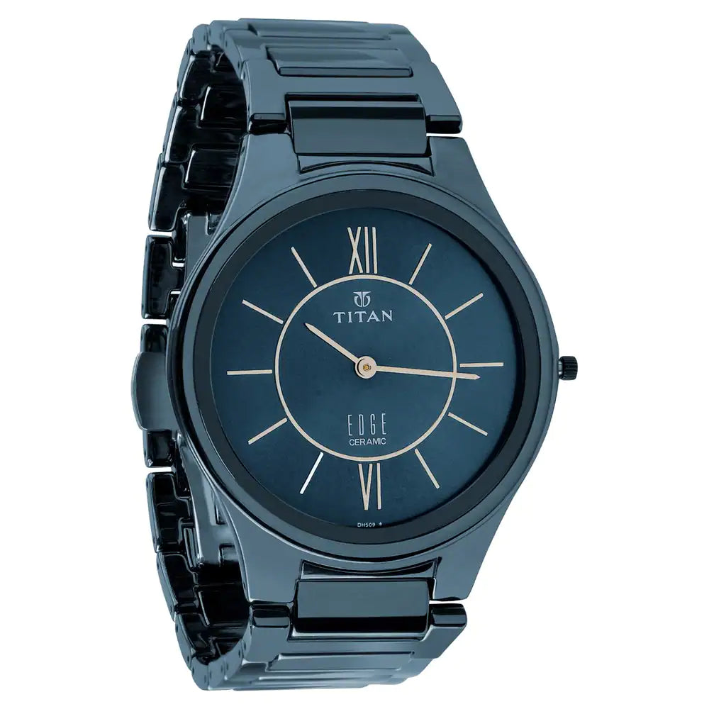 Titan Edge Ceramic - Slimmest Ceramic Analog Watch NQ1696QC03 (DH509) - KRISHNA WATCH COMPANY
