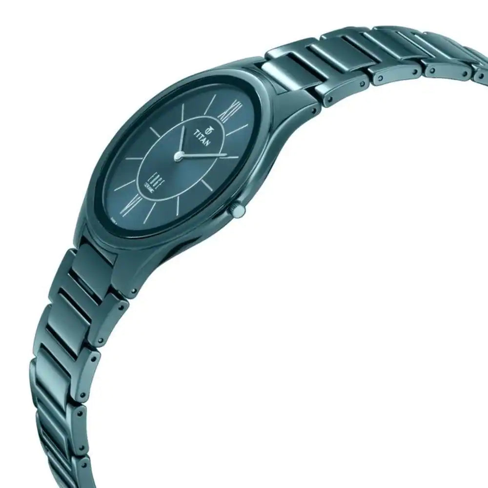 Titan Edge Ceramic - Slimmest Ceramic Analog Watch NQ1696QC03 (DH509) - KRISHNA WATCH COMPANY