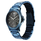 Titan Neo Splash Anthracite Dial Quartz Multifunction Stainless Steel Strap Watch for Men 1698QM01 - KRISHNA WATCH COMPANY