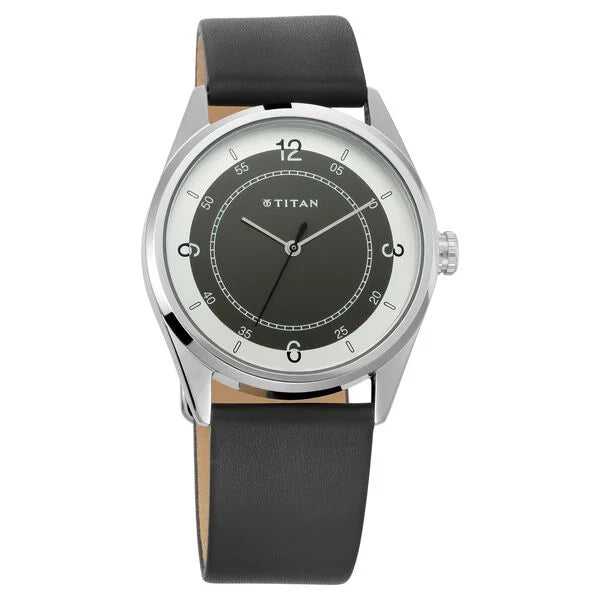 Titan Quartz Analog Multicoloured Dial Leather Strap Watch for Men / 1729sl04 - KRISHNA WATCH COMPANY