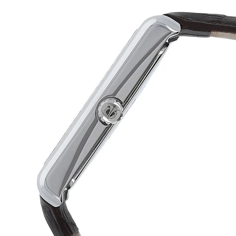 Titan Men's Urban Chic: Modernist Black Dial & Leather Strap Watch / 1731SL01 - KRISHNA WATCH COMPANY