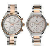 Titan Bandhan White Dial Stainless Steel Strap Watches - 17332570KM01