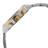 Titan Men's Metropolitan Luxe: Multifunction Silver Dial with Two-Tone Stainless Steel Bracelet Watch 1733BM01