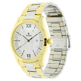 Titan Quartz Analog White Dial Stainless Steel Strap Watch for Men - 1739BM01