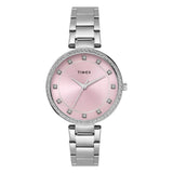 Timex Trendline Round 35mm Pink Dial Analog Women Watch - TWEL18731