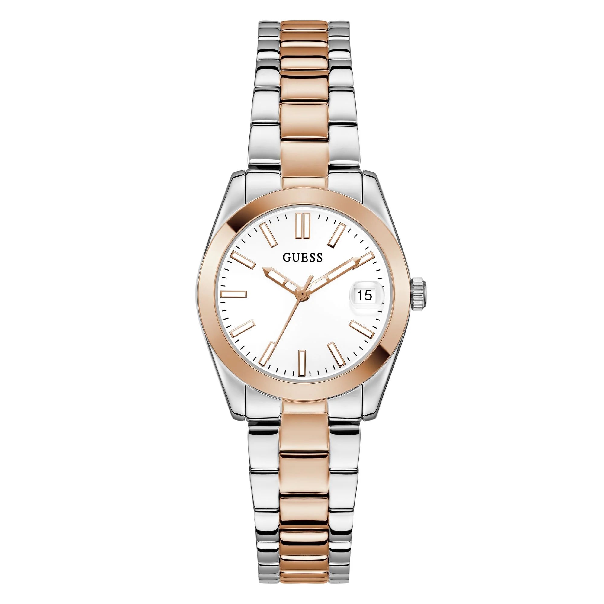 Guess Alice White Round Quartz Women Watch - GW0934L6 - KRISHNA WATCH COMPANY