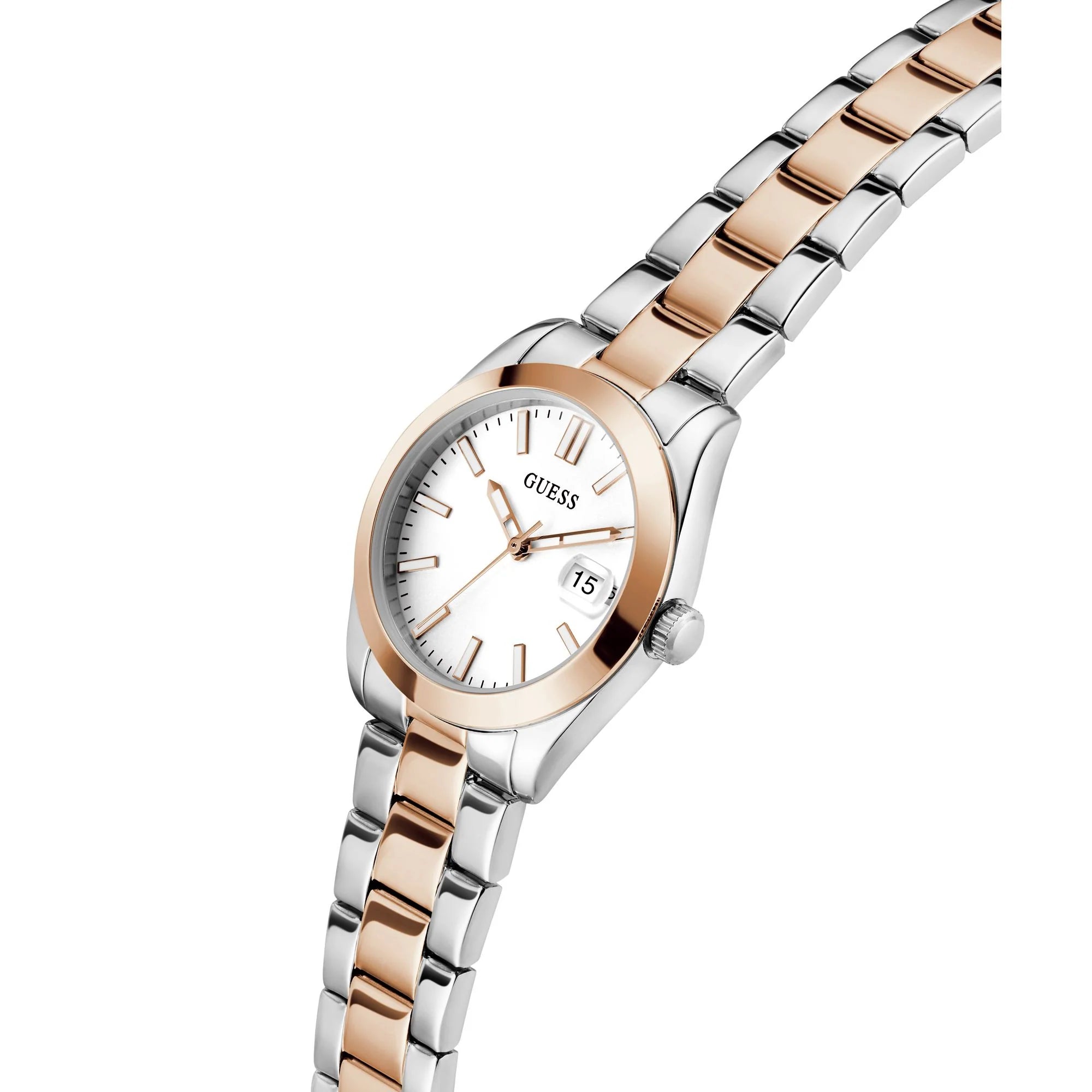 Guess Alice White Round Quartz Women Watch - GW0934L6 - KRISHNA WATCH COMPANY