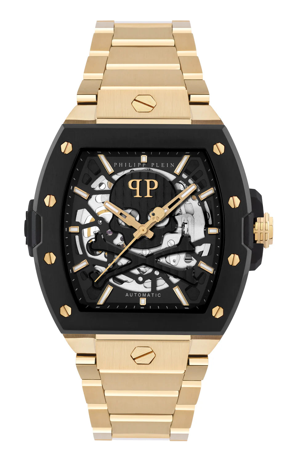Philipp Plein Black Hexagonal Dial Automatic Men Watch - PWJFA0625 - KRISHNA WATCH COMPANY