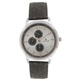 Titan Quartz Multifunction White Dial Leather Strap Watch for Men NQ1769SL04 / 1769SL04 - KRISHNA WATCH COMPANY