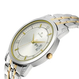 Titan Bandhan Quartz Analog with Day and Date Silver Dial Stainless Steel Strap Watch for Couple 17742565bm01