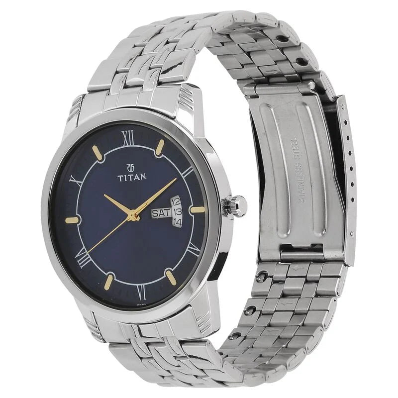 Titan Analog Stainless Steel watch for Men - 1774SM01 - KRISHNA WATCH COMPANY