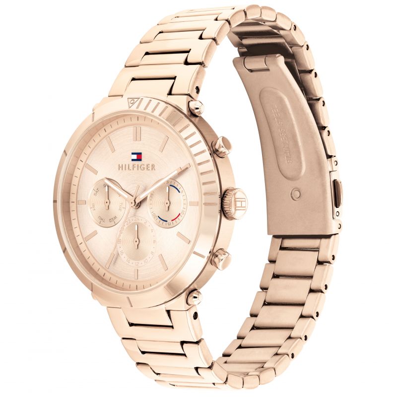 Tommy Hilfiger Carnation Gold Steel Women's Multi-function Watch - 1782347 - KRISHNA WATCH COMPANY