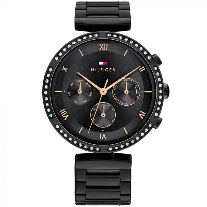 Tommy hilfiger Women Luna Round Black Watches TH1782390 - KRISHNA WATCH COMPANY