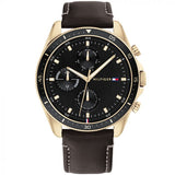 Tommy hilfiger Men Parker Round Black Watches TH1791836 - KRISHNA WATCH COMPANY