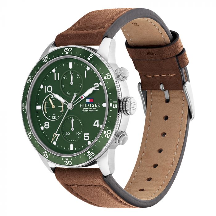 Tommy hilfiger Men Jimmy Round Green Watches TH1791948 - KRISHNA WATCH COMPANY