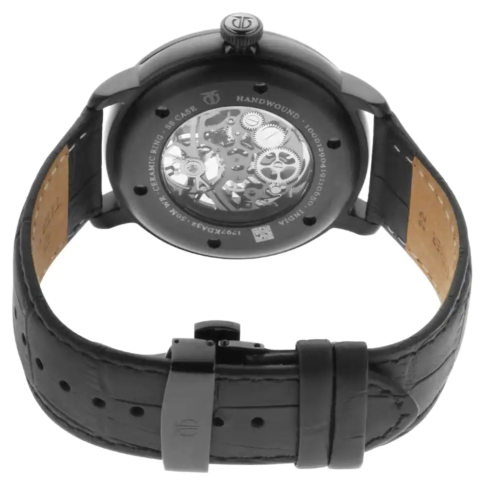 TITAN Skeletal Hand Wound Watch with Black Dial & Ceramic Bezel 1797KL03F(DH996) - KRISHNA WATCH COMPANY