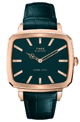 Timex Signio Zephyr Emerald Teal Dial Watch TWEG34100 - KRISHNA WATCH COMPANY
