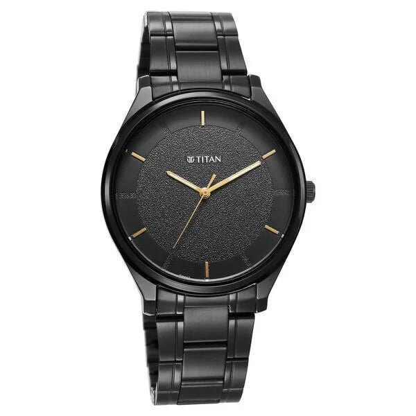 Titan Quartz Analog Silver Dial Watch for Men 1802NM01 - KRISHNA WATCH COMPANY