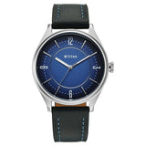 Titan Neo Basics Analog Leather Strap Watch for Men - 1802SL21 - KRISHNA WATCH COMPANY