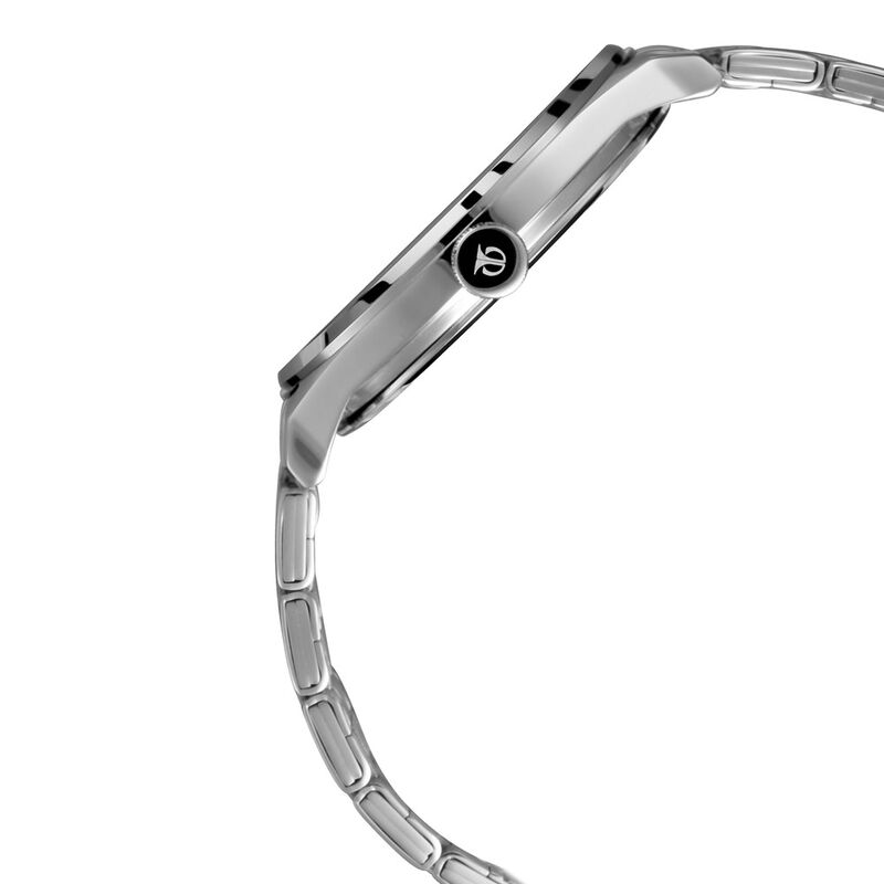 Titan Men's Minimalist Zen Watch: Sleek Metal Strap with Contrast Hands NR1802SM02 - KRISHNA WATCH COMPANY