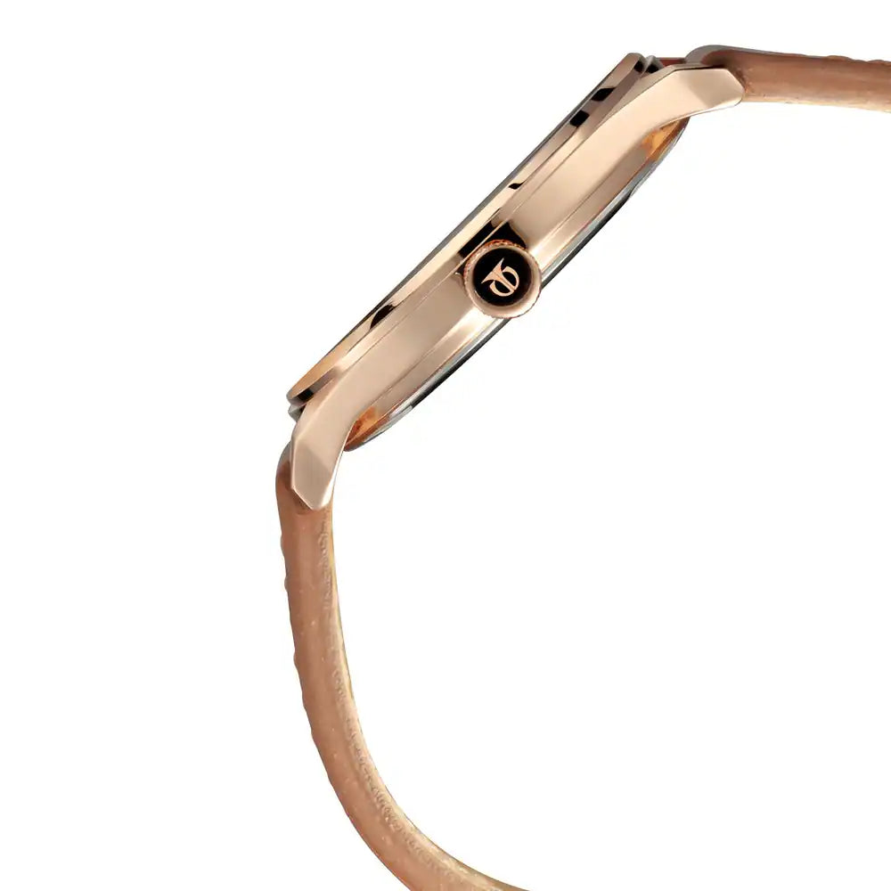 Titan Workwear Watch with Blue Dial & Brown Leather Strap 1802WL01