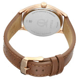 Titan Workwear Watch with Blue Dial & Brown Leather Strap 1802WL01 - KRISHNA WATCH COMPANY