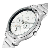 Titan Quartz Multifunction Silver Dial Stainless Steel Strap Watch for Men 1803SM01 - KRISHNA WATCH COMPANY