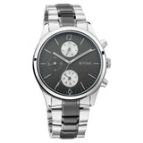 Titan Men's Metropolitan Charm: Men's Multifunctional Anthra Watch with Metallic Accents - 1805KM02