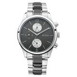Titan Men's Metropolitan Charm: Men's Multifunctional Anthra Watch with Metallic Accents - 1805KM02