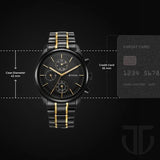 Titan Quartz Analog with Day and Date Black Dial Watch for Men - 1805KM06