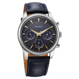 Titan Regalia Opulent Quartz Analog with Day and Date Blue Dial Blue Leather Strap Watch for Men 1805SL13
