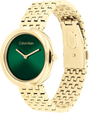 CALVIN KLEIN Twisted Bezel Analogue Watch For Women - 25100066
