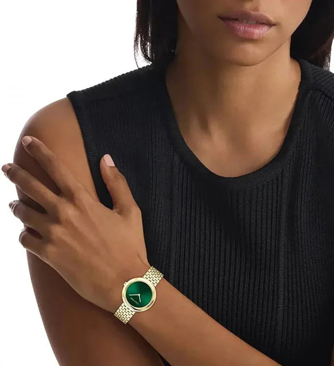 CALVIN KLEIN Twisted Bezel Analogue Watch For Women - 25100066 - KRISHNA WATCH COMPANY