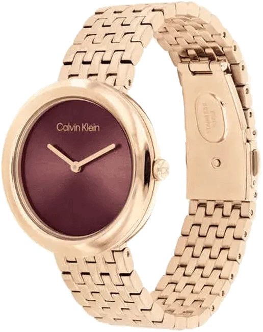 CALVIN KLEIN Twisted Bezel Analogue Watch For Women - 25100067 - KRISHNA WATCH COMPANY