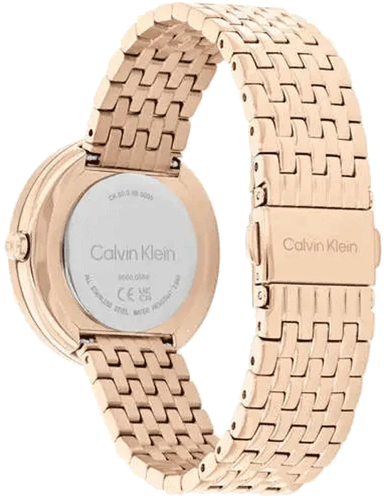 CALVIN KLEIN Twisted Bezel Analogue Watch For Women - 25100067 - KRISHNA WATCH COMPANY
