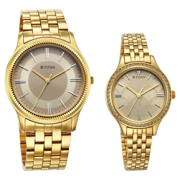 Titan Karishma Bandhan watch for Couple 18242712ym01 - KRISHNA WATCH COMPANY