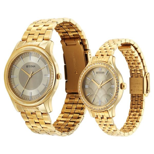 Titan Karishma Bandhan watch for Couple 18242712ym01 - KRISHNA WATCH COMPANY