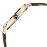 Titan Silver Dial Leather Strap Watch - 1825WL01