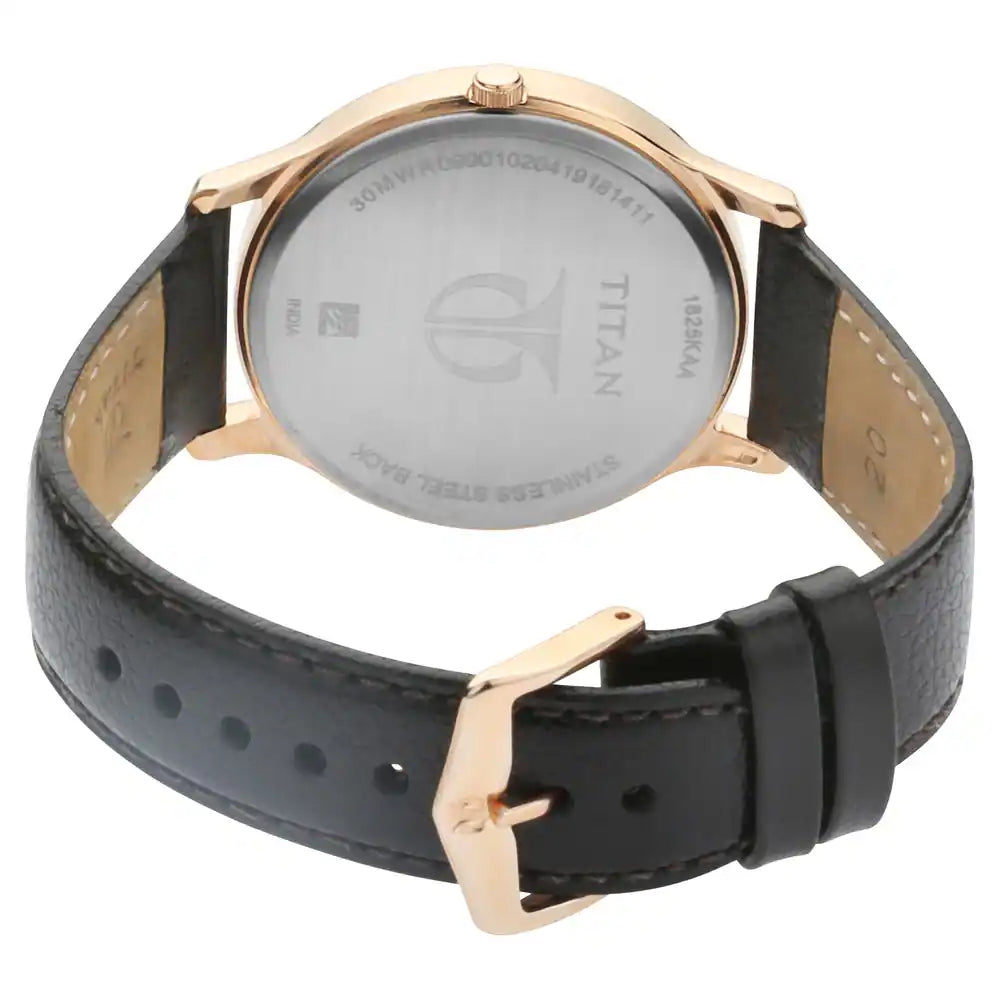 Titan Silver Dial Leather Strap Watch - 1825WL01 - KRISHNA WATCH COMPANY