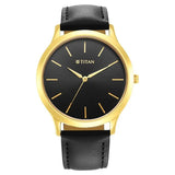 TITAN Karishma Radiance Black Dial Analog Watch for Men 1825YL03