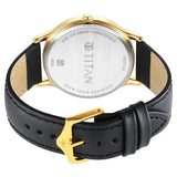 TITAN Karishma Radiance Black Dial Analog Watch for Men 1825YL03 - KRISHNA WATCH COMPANY